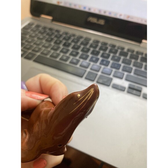 Ceramic SEALS Salt & Pepper Shakers Vintage Kitchen Kitsch Shore Decor Sea Ocean - Picture 2 of 4